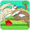 空腹のウサギのラン - クレイジーバニージャンプおいしいニンジンを食べて（無料ゲーム）