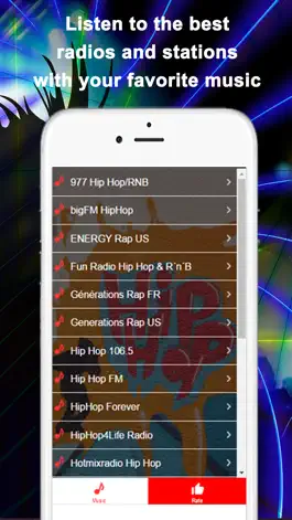 Game screenshot Hip Hop Music and Rap Songs Radios Online Free apk