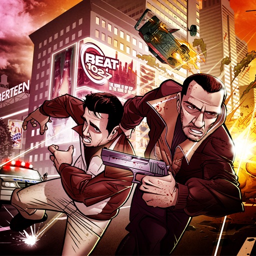 Crime city:Best gun shooting & racing games Icon