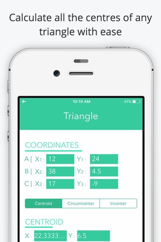 Tricenter - Triangle Calculator screenshot 2