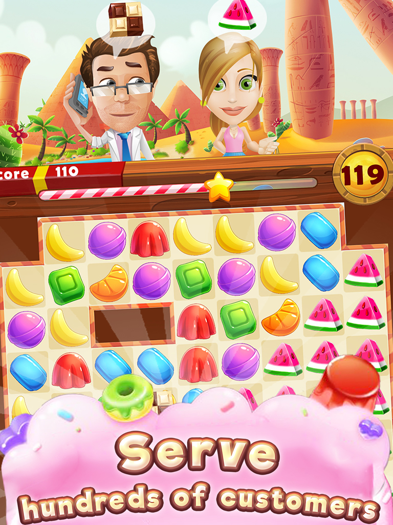 Sweet Jelly Paradise: Match & Serve screenshot 7