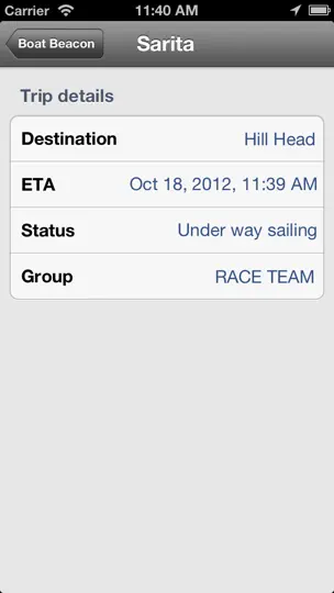 Screenshot von Boat Beacon auf dem iPhone 5