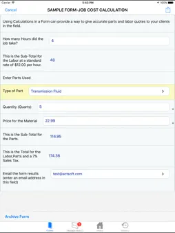 Advanced Wireless Forms screenshot 6