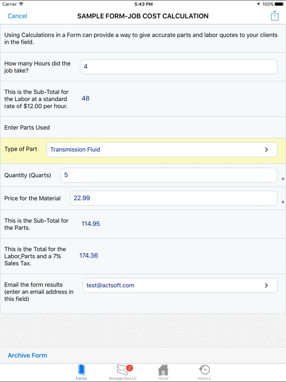 Screenshot #4 pour Advanced Wireless Forms