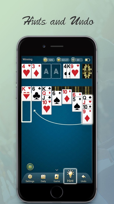 Screenshot #3 pour Solitaire - Free Classic Card Games App