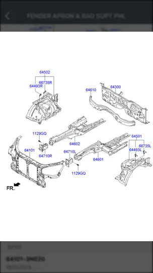 Captura de pantalla de Hyundai Car Parts - ETK Parts Diagrams en iPhone 4