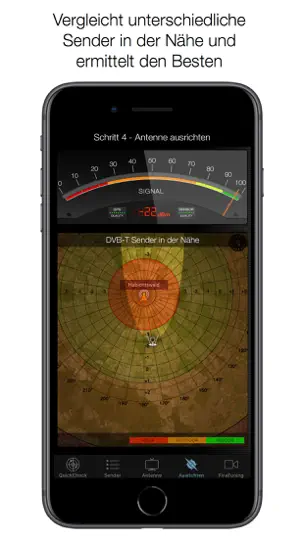 Screenshot von DVB-T2 Finder auf dem iPhone 8