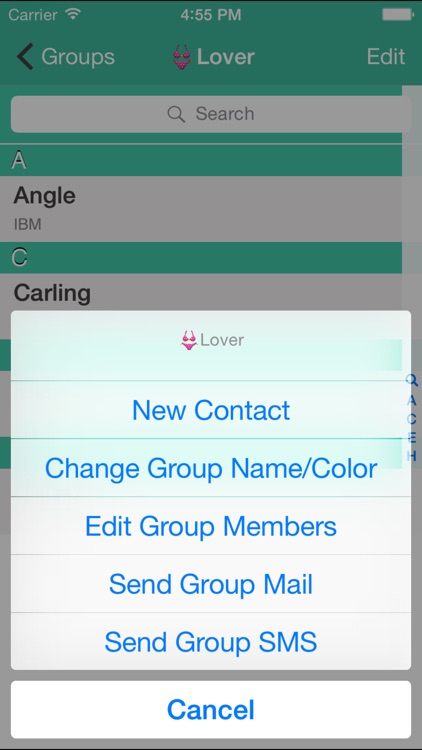 Contacts Grouping Lite