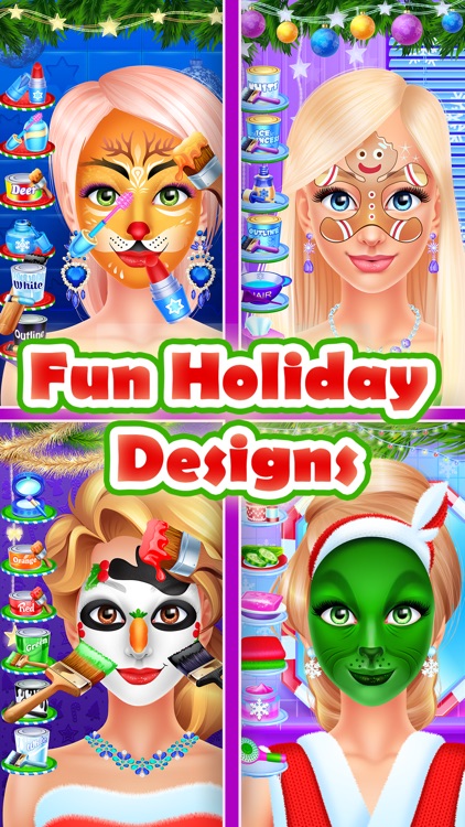Christmas Face Paint Party - Kids Salon Games screenshot-3