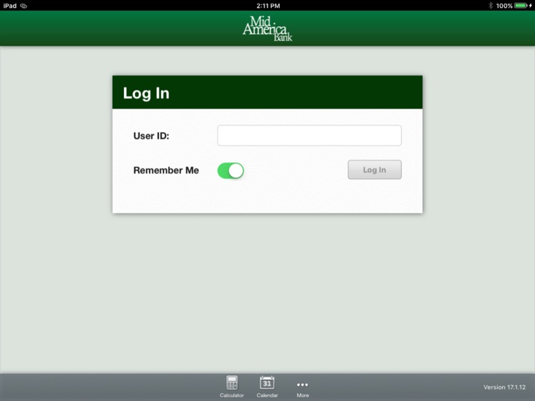 Mid America Bank Tablet