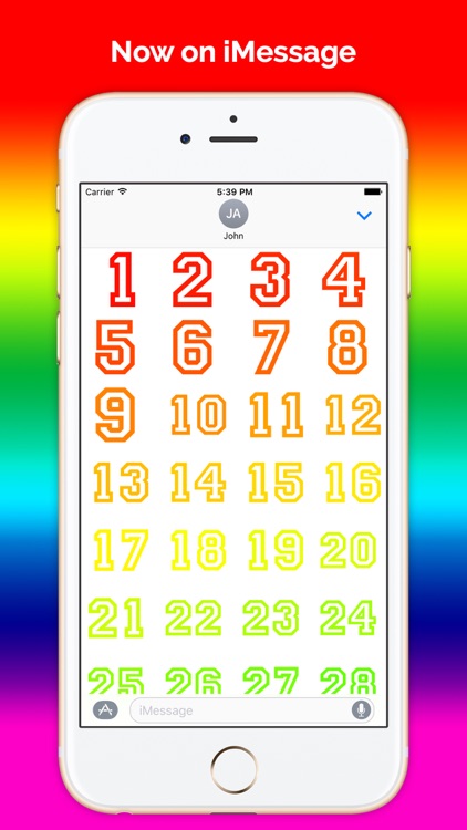 Digits - Number stickers for iMessage