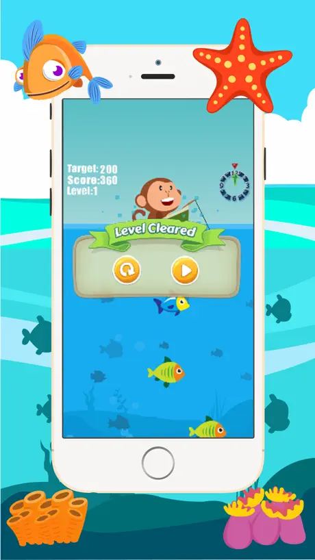Singe de pêche Catch jeu Big Fish For Kids