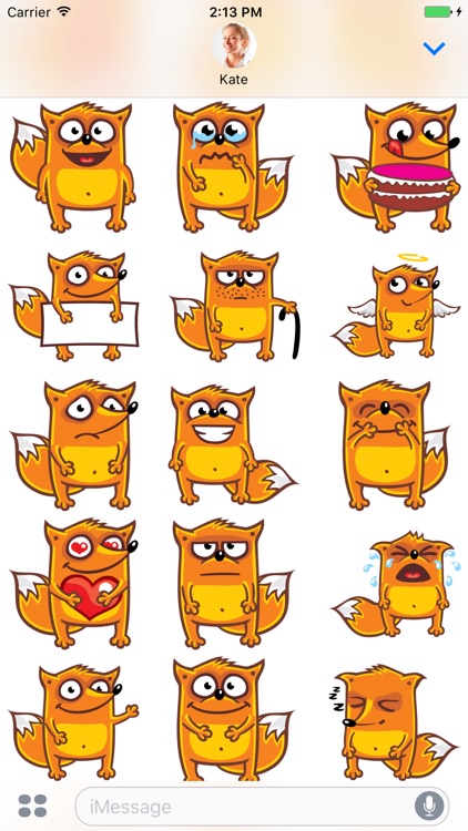 Funny Fox - Stickers for iMessage