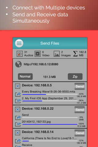 Fast Wifi File Share Wireless Transfer Music Video screenshot 4