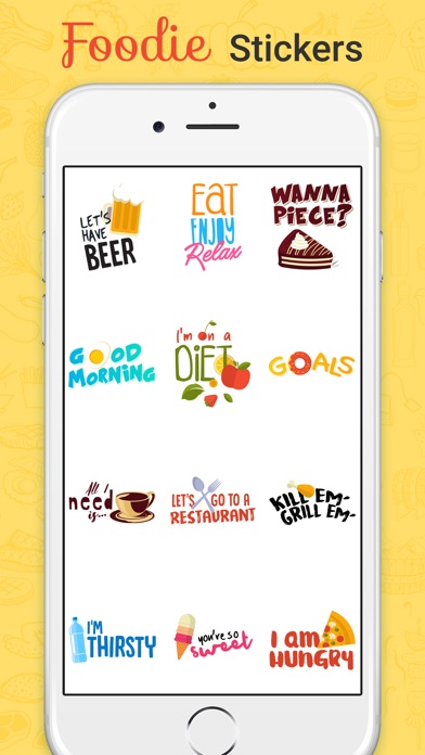 Foodie Stickers Fun screenshot 2