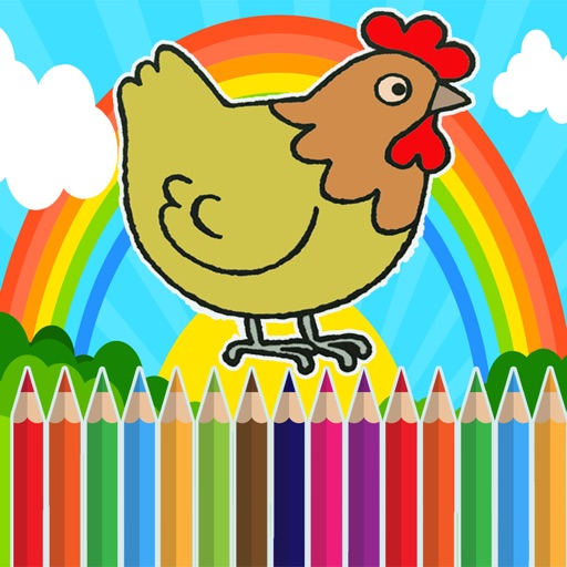 Farm Coloring Touch To Color and Preschool Icon