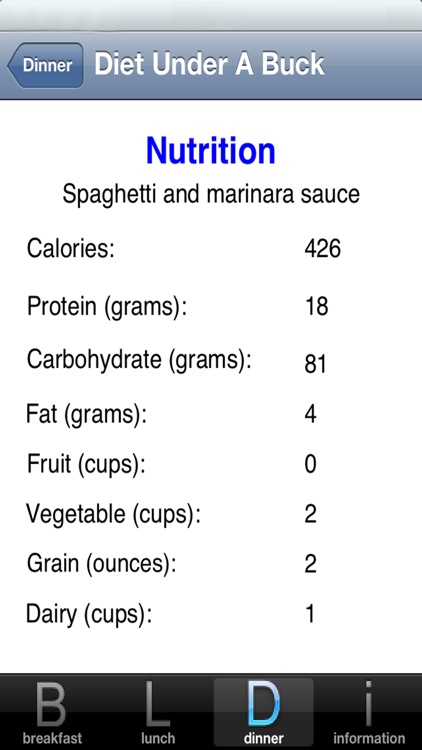 Diet Meals Under A Buck screenshot-4