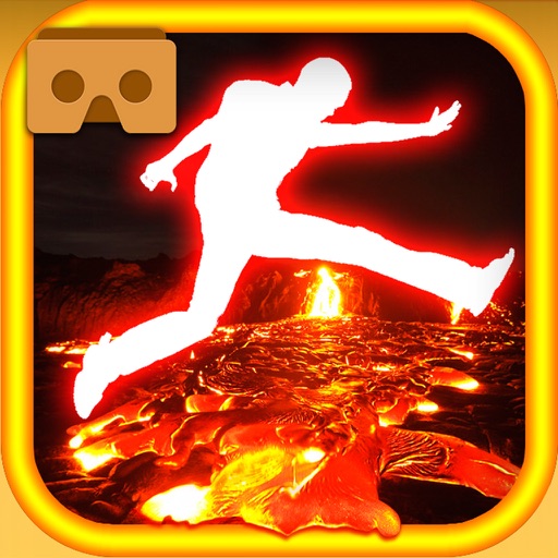 VR Lava Runner for Cardboard - Virtual Reality iOS App