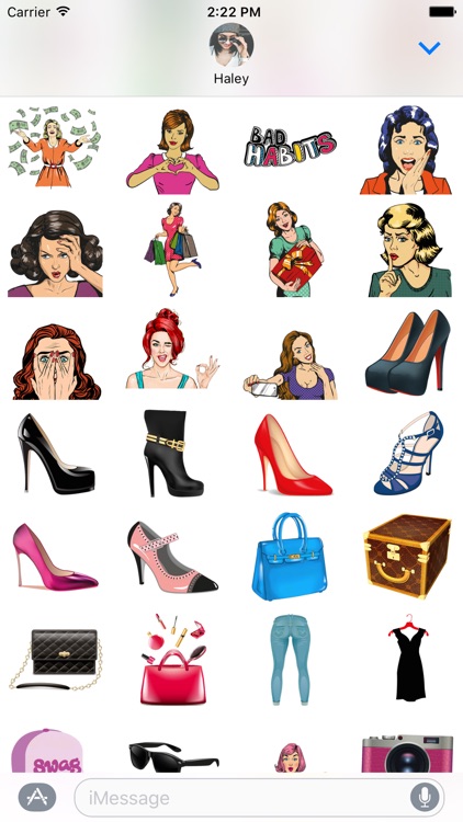 Girls Essentials – Badass Stickers for iMessage