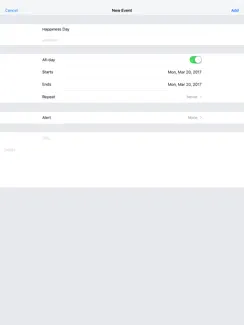 Special Days App iPad image 3