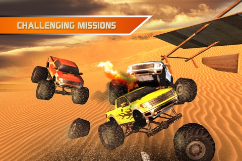 4x4 offroad monster truck - police car driving 3D screenshot 2