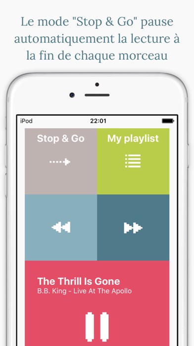 Screenshot #3 pour Stop&Go Music Player