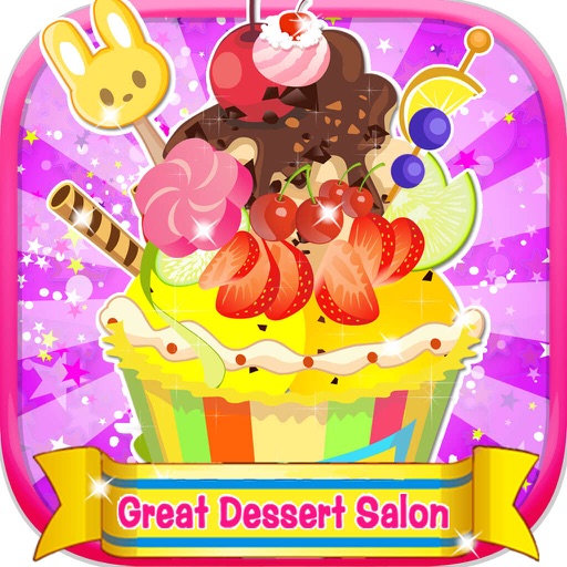 Great Dessert Salon - Sweet Princess Makes Recipe Kids Free Games Icon