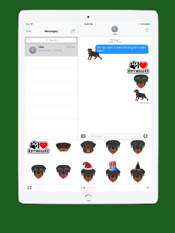 Screenshot #4 pour Rottweiler Emoji