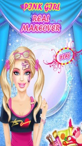 Pink Girl Real Makeover Salon screenshot #1 for iPhone