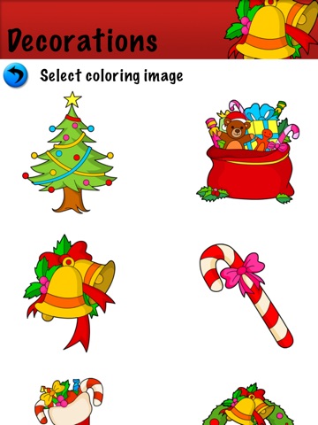 Kids Christmas Coloring Pages - Free Santa Claus and Christmas Tree Coloring Book screenshot 4