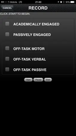 SOTO (Student On-Task Observation) screenshot 2