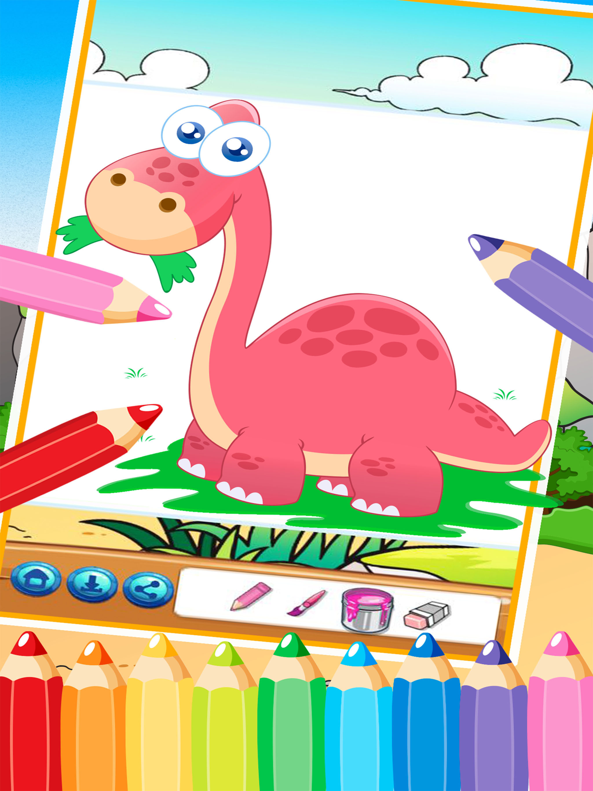 Dinosaur Coloring Book 3 - Dino Color For Kid screenshot 7
