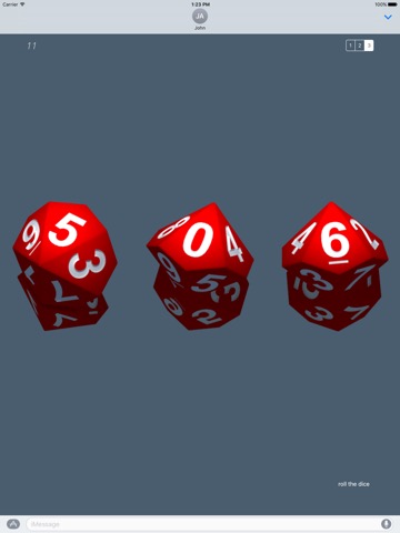 RPG D10 Role-Player Dice for iMessageのおすすめ画像2