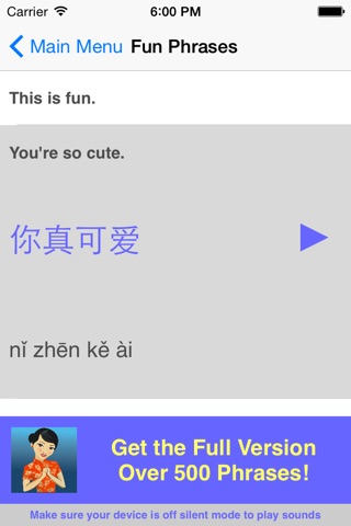 Speak Chinese Phrasebook Lite screenshot 4