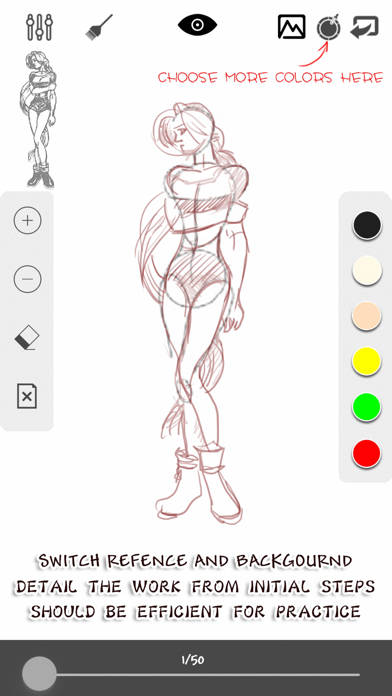 Learning Draw Female Charactors screenshot 2