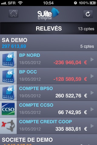 Suite Entreprise Mobile Banque Populaire screenshot 2