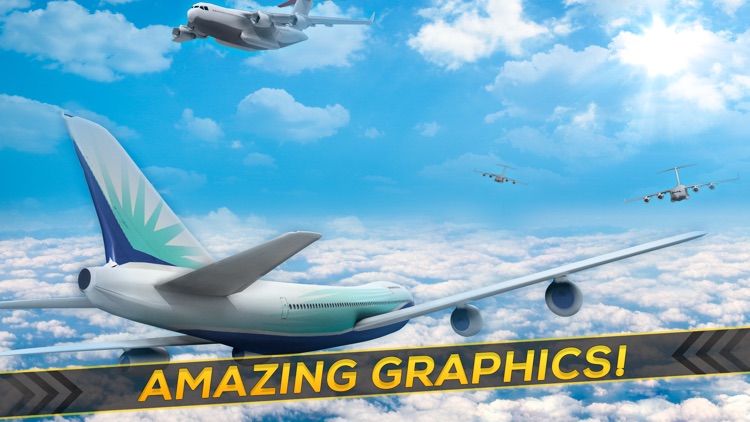 3D Infinite Airplane Flight - Free Plane Racing Simulation Game