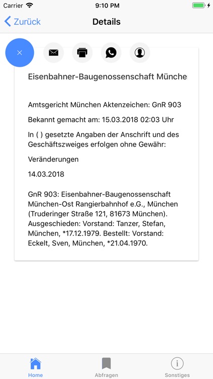 Handelsregister Bekanntmachung screenshot-6