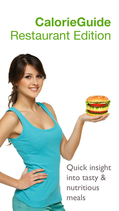 CalorieGuide Healthy Restaurant Meals & Nutrition Screenshot