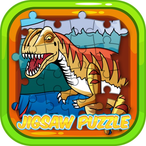 Dinosaur Puzzle Activities Game For Kids Icon