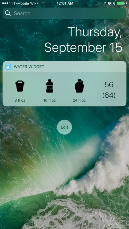 Water Widget for Fitbit