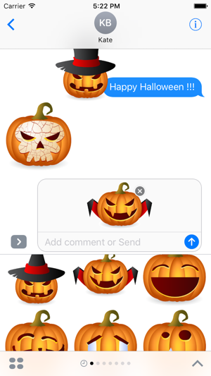 Pumpkin Halloween Sticker - Emoji(圖4)-速報App