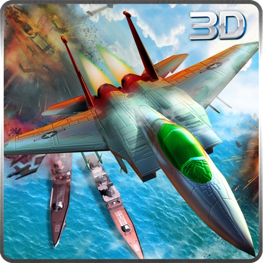 Navy Warship Air Battle - F16 & F18 Attacks icon