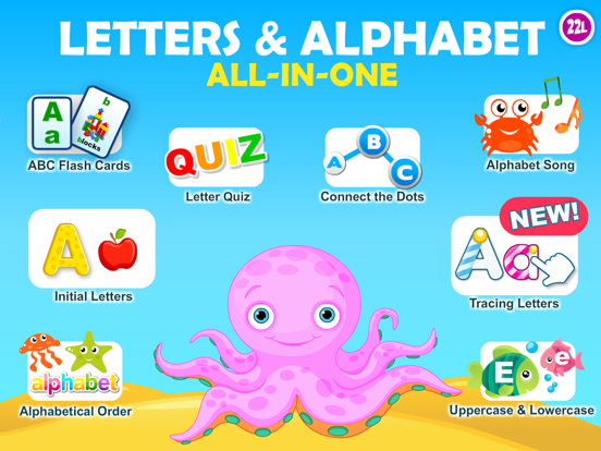 Letter quiz • Alphabet School & ABC Games 4 Kids iPad app afbeelding 1