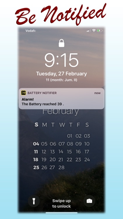 Battery Alarm Charge Notifier