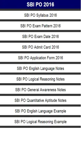Game screenshot SBI PO EXAM 2016 - 17 mod apk