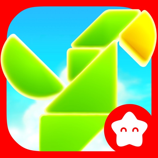 Shapes Builder - Educational tangram puzzle game for preschool children by Play Toddlers Icon
