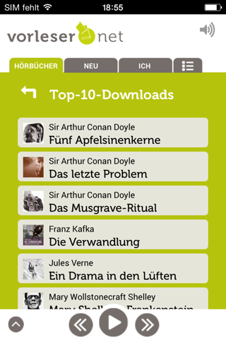 vorleser.net screenshot 4