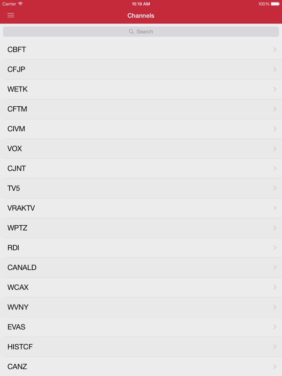 Screenshot #4 pour Canadian Television Free for iPad