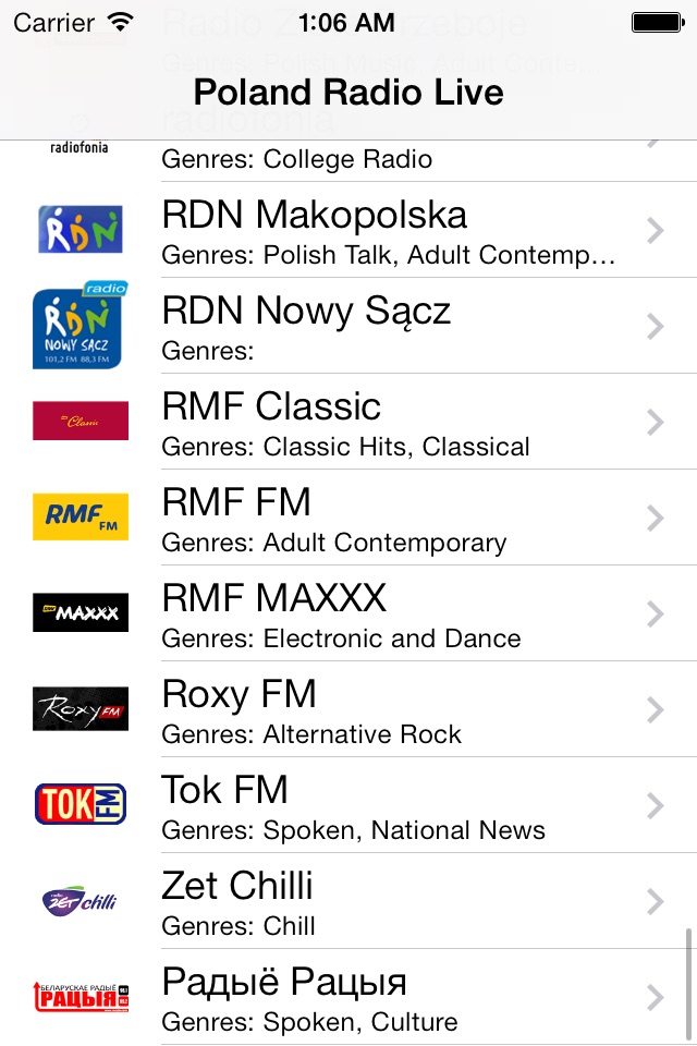 Poland Radio Live Player (Polish / Polska) screenshot 2